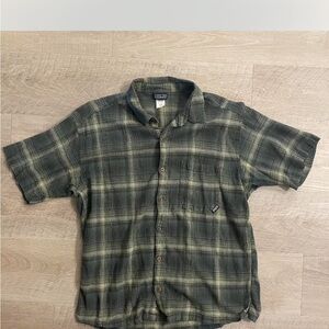 Patagonia Olive Plaid Casual Shirt